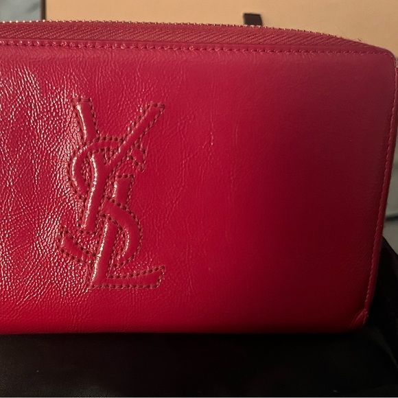 YSL PINK/RED zippy wallet - Picture 3 of 7